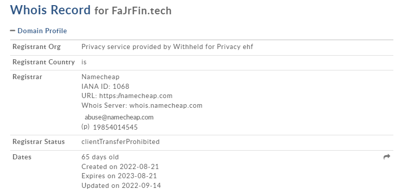 Fajrfintech информация о сайте компании
