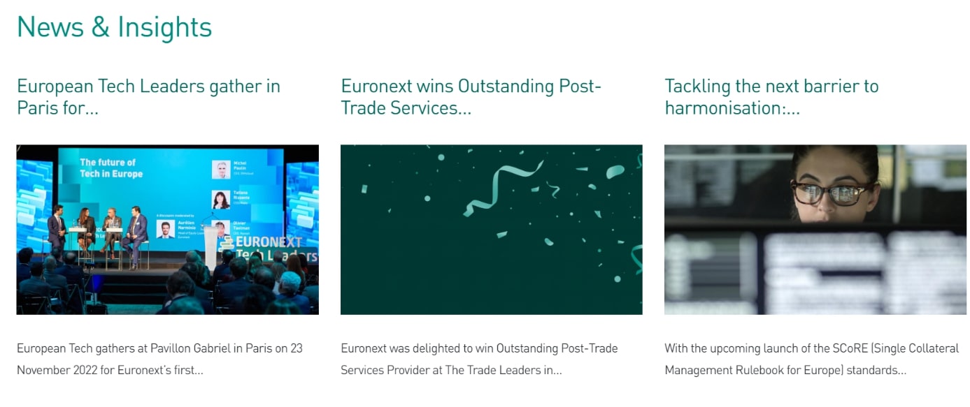 Европейская биржа Euronext включает в себя 6 основных рынков